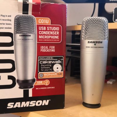 Microfon USB Samson C01U cu accesorii – stare impecabilă