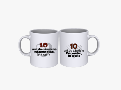 Set cani cadou cuplu 10 ani aniversare casatorie SPB