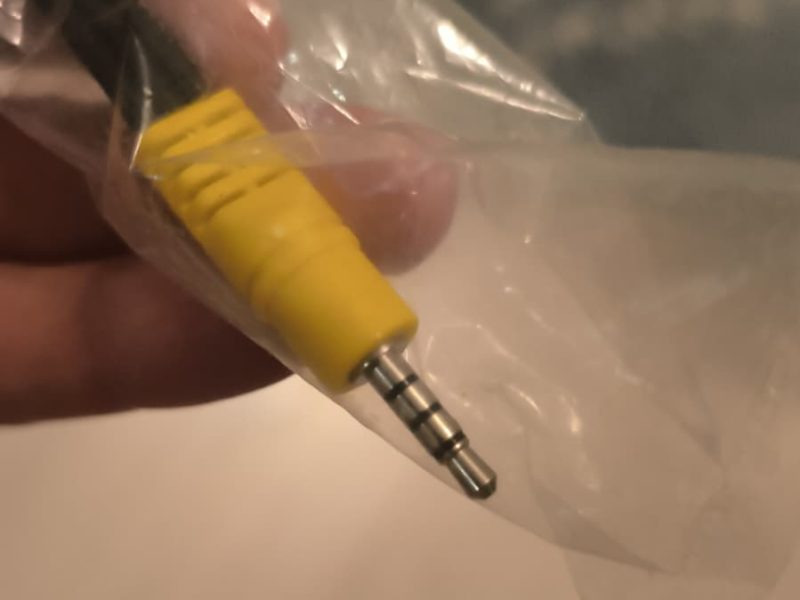 Cablu Adaptor Audio Video Jack 3.5mm 4 Pini Tata la 3 RCA Mama AV IN
