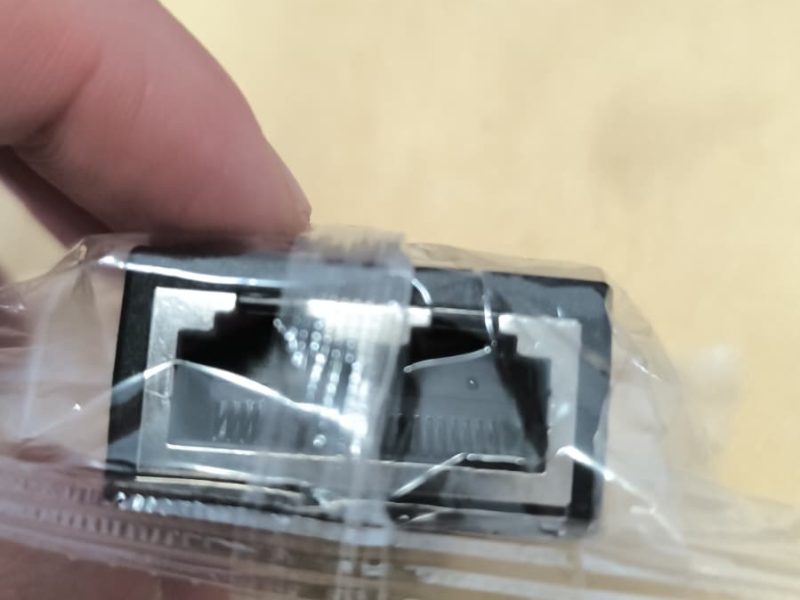 Adaptor Splitter Retea RJ45 Ecranat 1 la 2 Porturi Ethernet UTP / FTP Sigilat